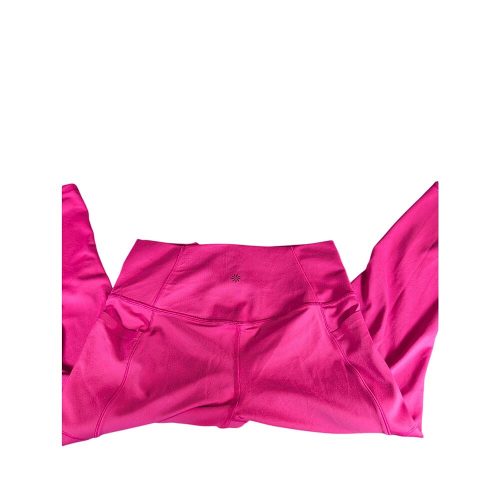 Athleta Salutation Stash Tight Leggings Hot Pink Fuchsia Yoga Pants M